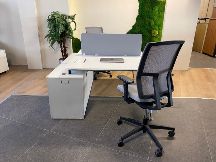 NURUS DATAPORTLU VE ETAJERLİ İKİLİ WORKSTATİON - 1