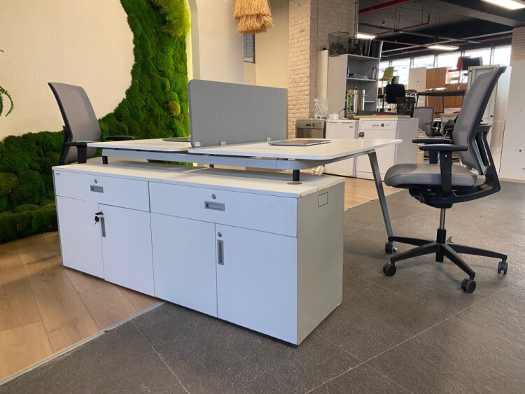 NURUS DATAPORTLU VE ETAJERLİ İKİLİ WORKSTATİON - 4