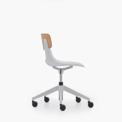 NURUS LUCREZİA AHŞAP SIRT BEYAZ ÇALIŞMA SANDALYESİ - 4