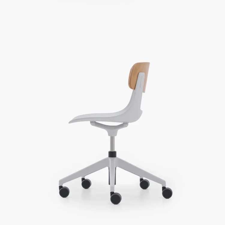 NURUS LUCREZİA AHŞAP SIRT BEYAZ ÇALIŞMA SANDALYESİ - 6