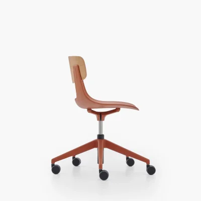 NURUS LUCREZİA AHŞAP SIRT KİREMİT ÇALIŞMA SANDALYESİ - 4