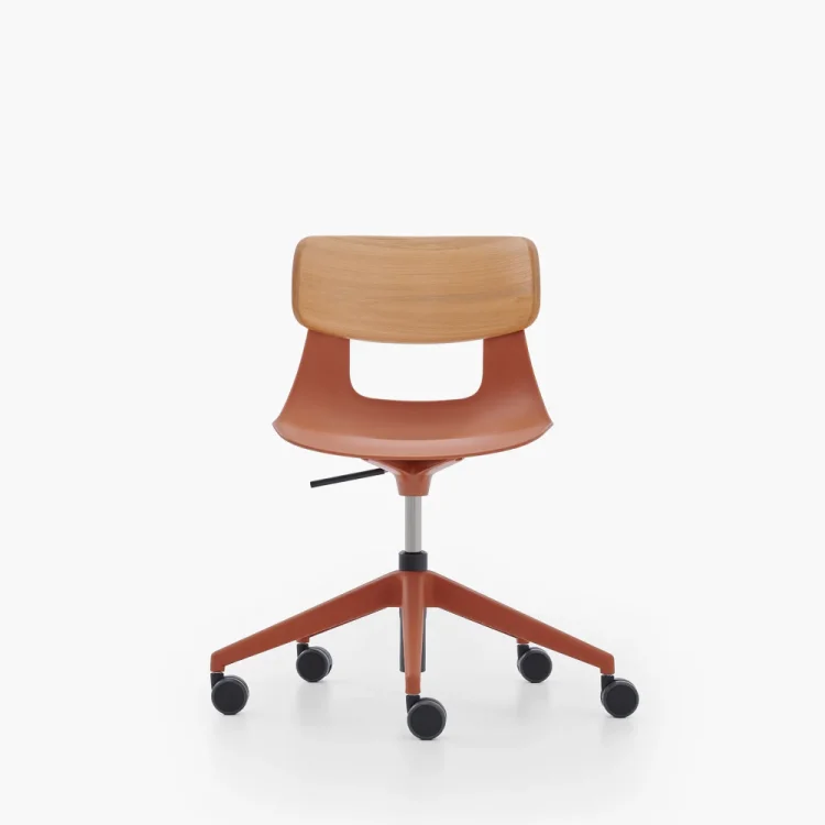 NURUS LUCREZİA AHŞAP SIRT KİREMİT ÇALIŞMA SANDALYESİ - 1