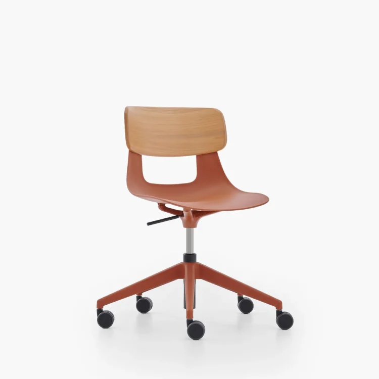 NURUS LUCREZİA AHŞAP SIRT KİREMİT ÇALIŞMA SANDALYESİ - 2