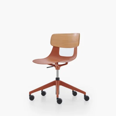 NURUS LUCREZİA AHŞAP SIRT KİREMİT ÇALIŞMA SANDALYESİ - 8