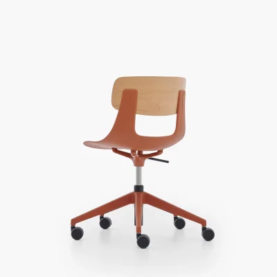 NURUS LUCREZİA AHŞAP SIRT KİREMİT ÇALIŞMA SANDALYESİ - 7