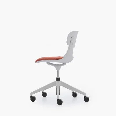 NURUS LUCREZİA MİNDERLİ BEYAZ ÇALIŞMA SANDALYESİ - 6