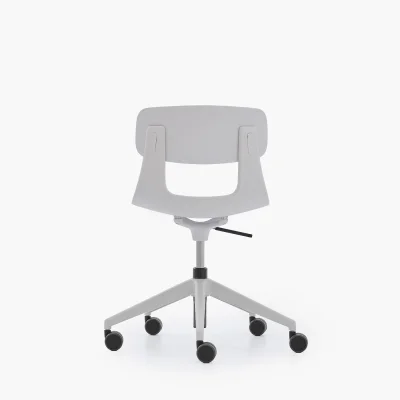 NURUS LUCREZİA MİNDERLİ BEYAZ ÇALIŞMA SANDALYESİ - 5