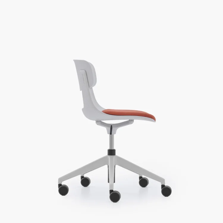 NURUS LUCREZİA MİNDERLİ BEYAZ ÇALIŞMA SANDALYESİ - 3