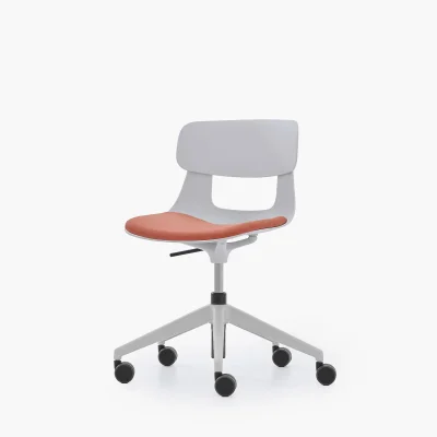 NURUS LUCREZİA MİNDERLİ BEYAZ ÇALIŞMA SANDALYESİ - 8