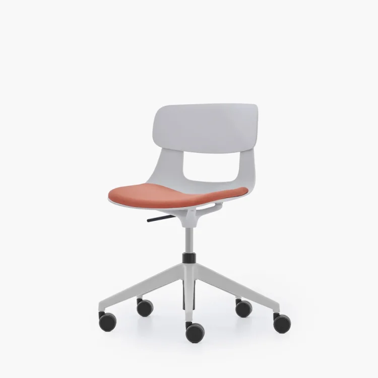 NURUS LUCREZİA MİNDERLİ BEYAZ ÇALIŞMA SANDALYESİ - 8