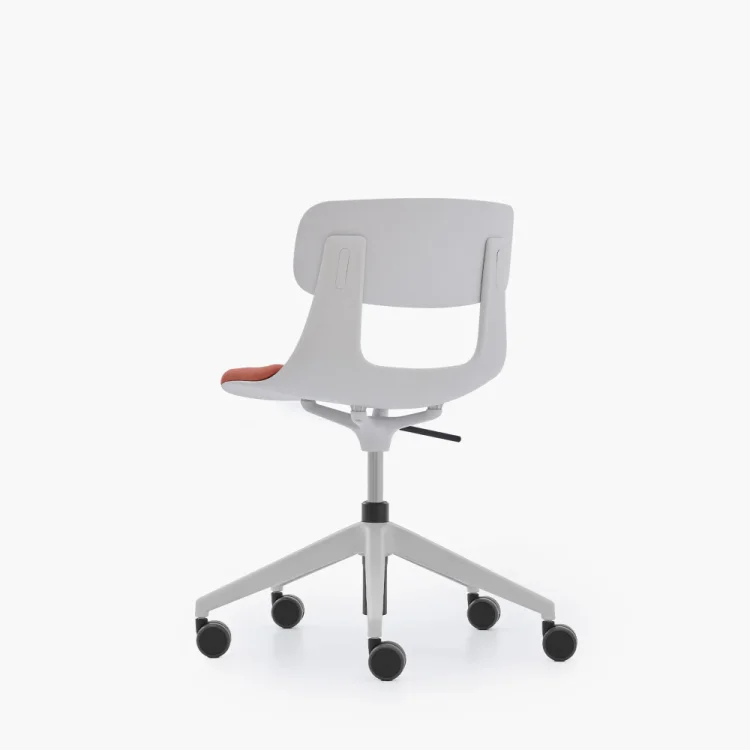 NURUS LUCREZİA MİNDERLİ BEYAZ ÇALIŞMA SANDALYESİ - 7