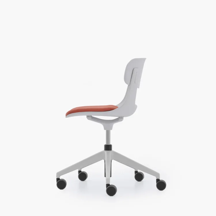 NURUS LUCREZİA MİNDERLİ BEYAZ ÇALIŞMA SANDALYESİ - 6