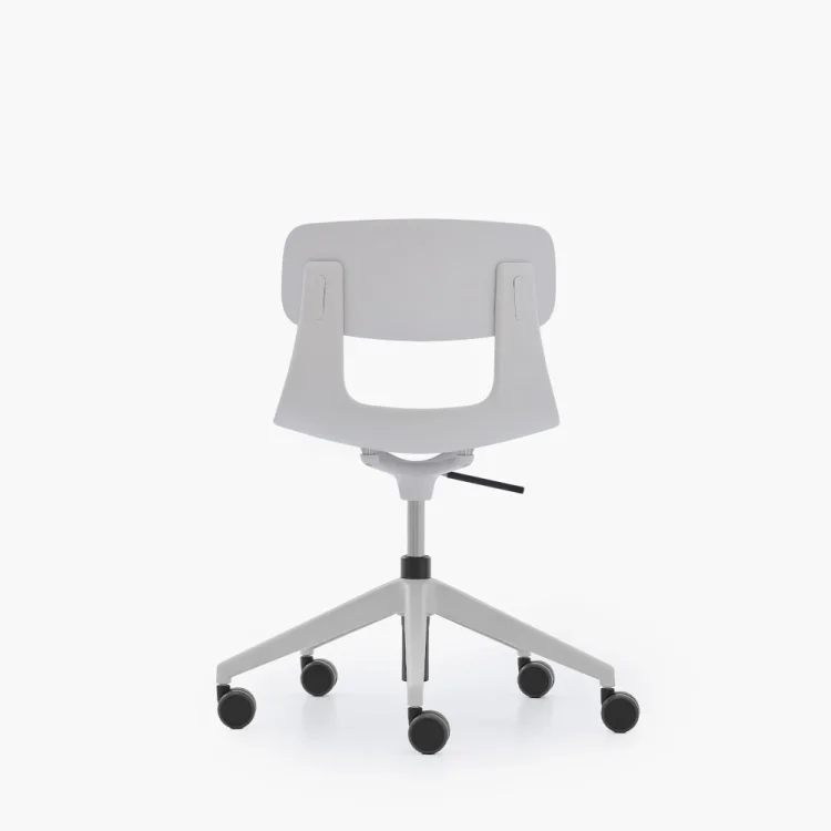 NURUS LUCREZİA MİNDERLİ BEYAZ ÇALIŞMA SANDALYESİ - 5