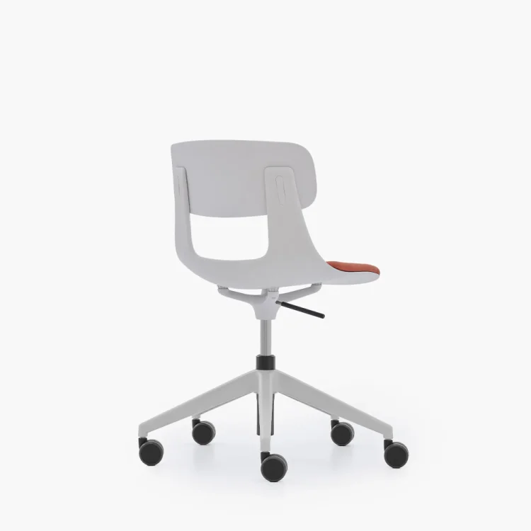 NURUS LUCREZİA MİNDERLİ BEYAZ ÇALIŞMA SANDALYESİ - 4