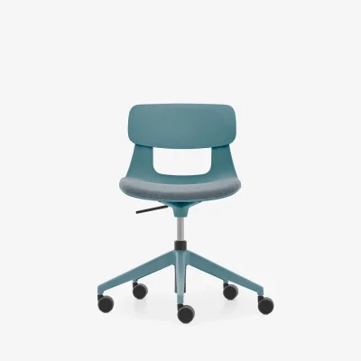 NURUS LUCREZİA MİNDERLİ MAVİ ÇALIŞMA SANDALYESİ - 1