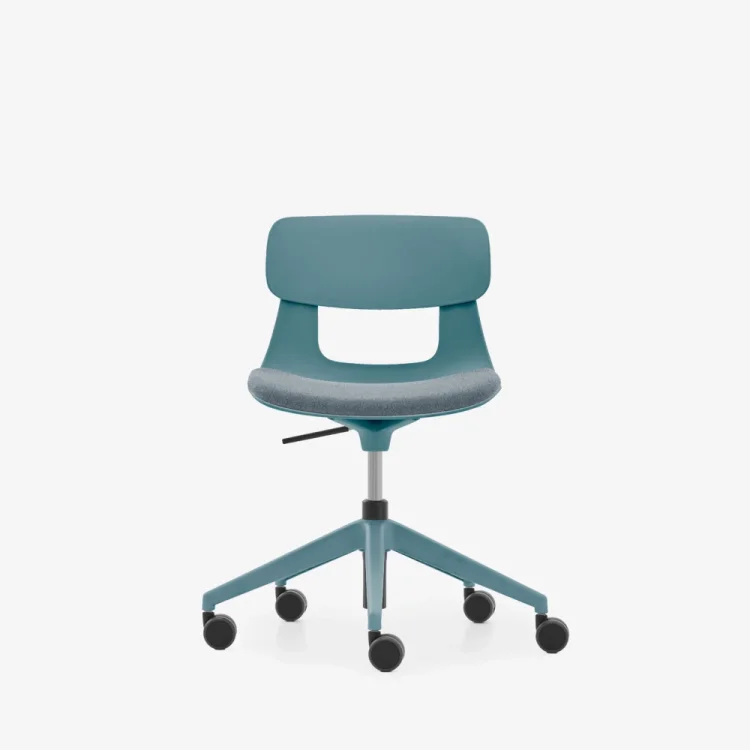 NURUS LUCREZİA MİNDERLİ MAVİ ÇALIŞMA SANDALYESİ - 1