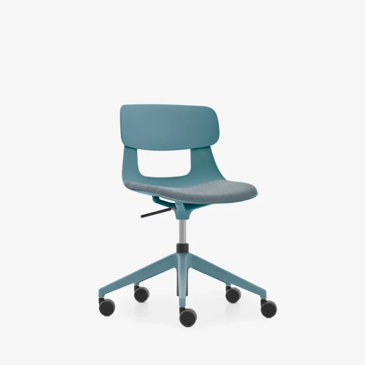 NURUS LUCREZİA MİNDERLİ MAVİ ÇALIŞMA SANDALYESİ - 2