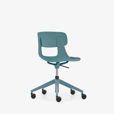 NURUS LUCREZİA MİNDERLİ MAVİ ÇALIŞMA SANDALYESİ - 4