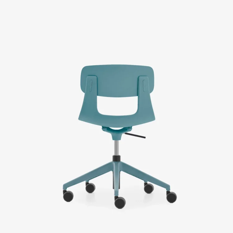 NURUS LUCREZİA MİNDERLİ MAVİ ÇALIŞMA SANDALYESİ - 5