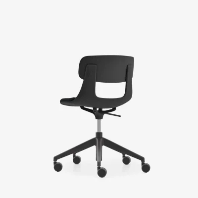 NURUS LUCREZİA MİNDERLİ SİYAH ÇALIŞMA SANDALYESİ - 7