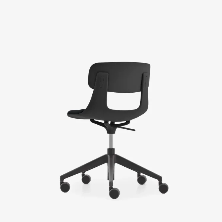 NURUS LUCREZİA MİNDERLİ SİYAH ÇALIŞMA SANDALYESİ - 7