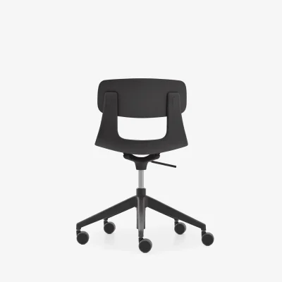 NURUS LUCREZİA MİNDERLİ SİYAH ÇALIŞMA SANDALYESİ - 5