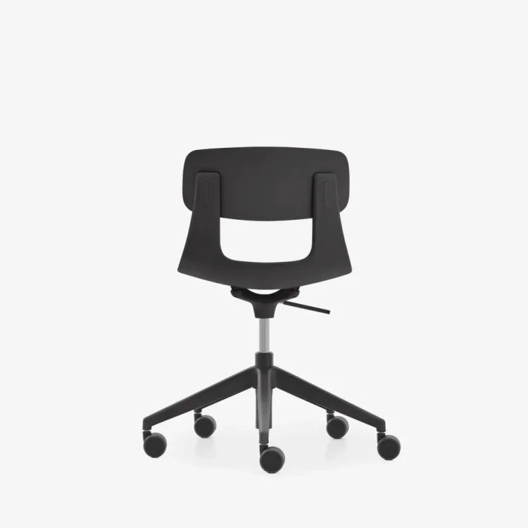 NURUS LUCREZİA MİNDERLİ SİYAH ÇALIŞMA SANDALYESİ - 5