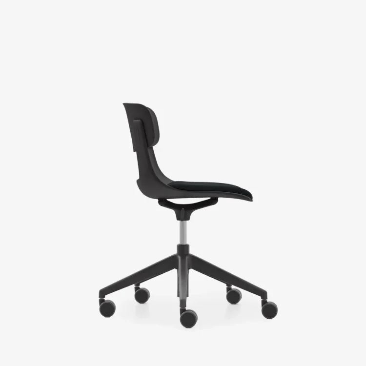 NURUS LUCREZİA MİNDERLİ SİYAH ÇALIŞMA SANDALYESİ - 3