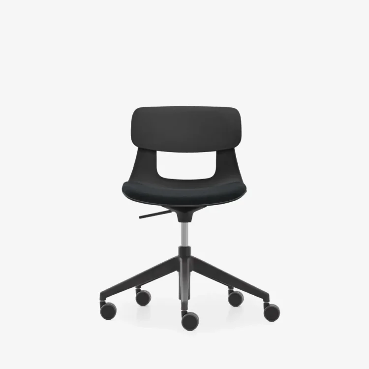 NURUS LUCREZİA MİNDERLİ SİYAH ÇALIŞMA SANDALYESİ - 1