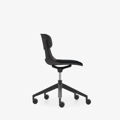 NURUS LUCREZİA MİNDERLİ SİYAH ÇALIŞMA SANDALYESİ - 3