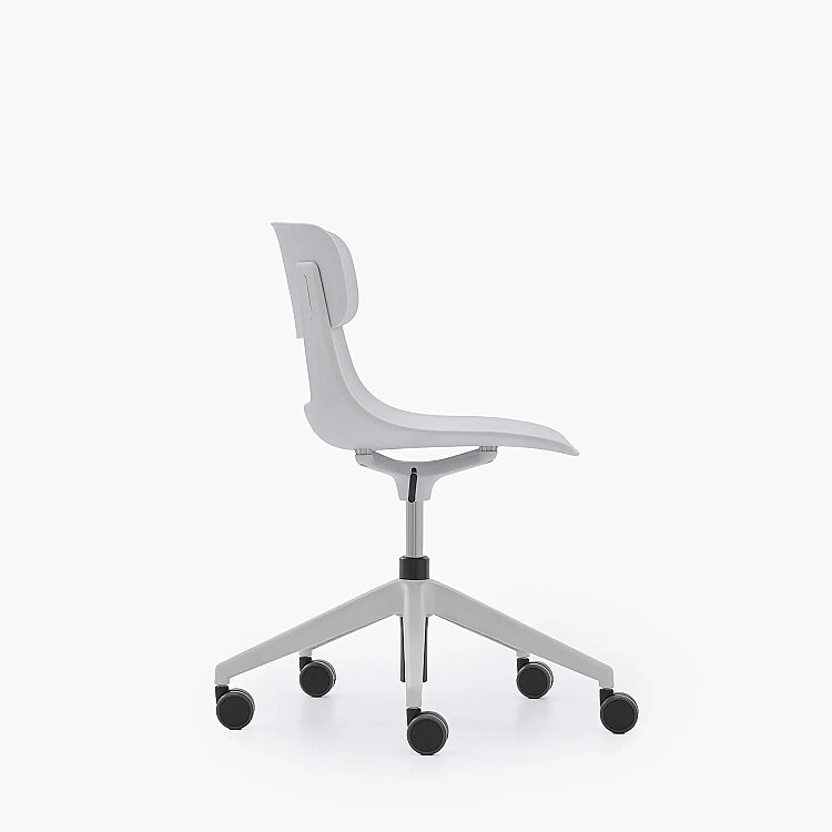 NURUS LUCREZİA PLASTİK SIRT BEYAZ ÇALIŞMA SANDALYESİ - 4