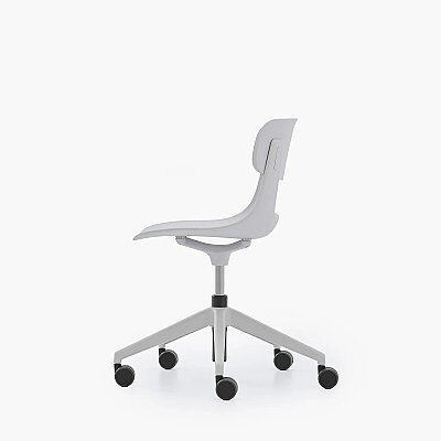 NURUS LUCREZİA PLASTİK SIRT BEYAZ ÇALIŞMA SANDALYESİ - 6