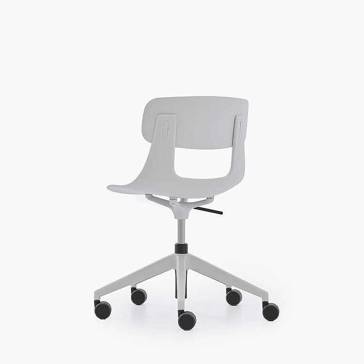 NURUS LUCREZİA PLASTİK SIRT BEYAZ ÇALIŞMA SANDALYESİ - 7