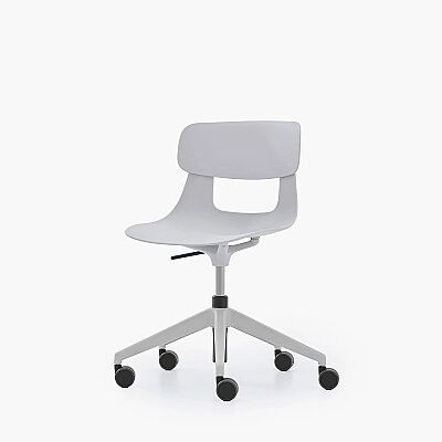 NURUS LUCREZİA PLASTİK SIRT BEYAZ ÇALIŞMA SANDALYESİ - 8
