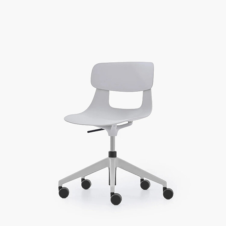 NURUS LUCREZİA PLASTİK SIRT BEYAZ ÇALIŞMA SANDALYESİ - 8