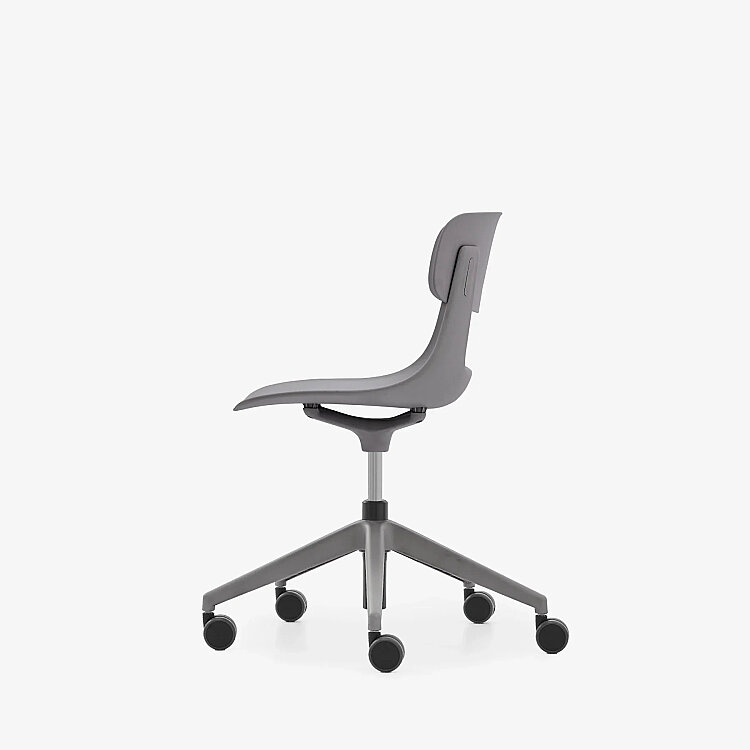 NURUS LUCREZİA PLASTİK SIRT GRİ ÇALIŞMA SANDALYESİ - 6
