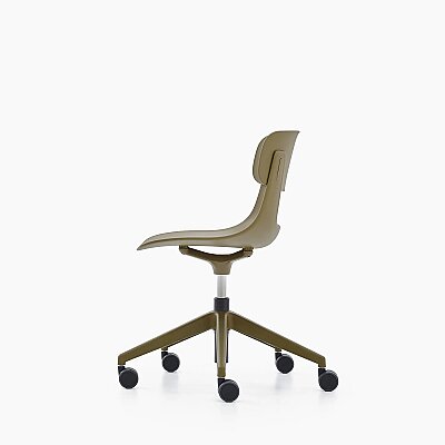 NURUS LUCREZİA PLASTİK SIRT HAKİ ÇALIŞMA SANDALYESİ - 6