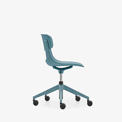 NURUS LUCREZİA PLASTİK SIRT MAVİ ÇALIŞMA SANDALYESİ - 4