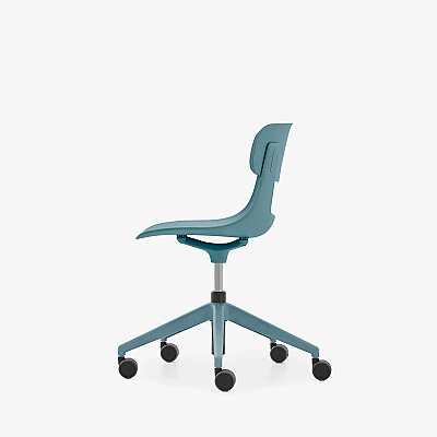 NURUS LUCREZİA PLASTİK SIRT MAVİ ÇALIŞMA SANDALYESİ - 6