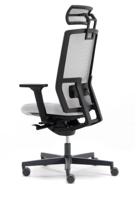 NURUS ME TOO BAŞLIKLI AÇIK GRİ ÇALIŞMA KOLTUĞU - 4