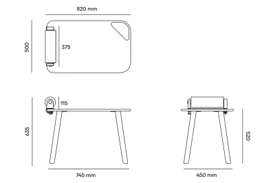 NURUS MİNİ DO ÇOCUK MASASI - 52 CM - 9