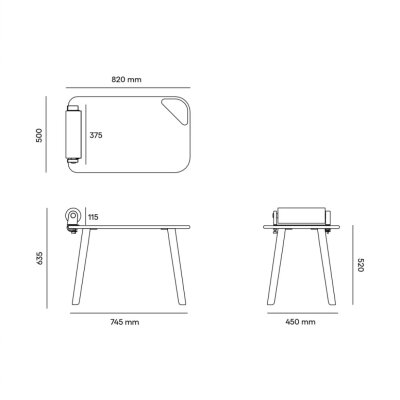 NURUS MİNİ DO ÇOCUK MASASI - 52 CM - 5