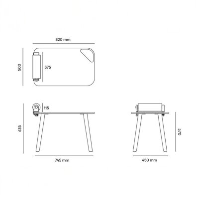 NURUS MİNİ DO ÇOCUK MASASI - 57 CM - 5