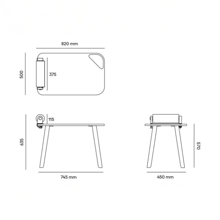 NURUS MİNİ DO ÇOCUK MASASI - 57 CM - 5