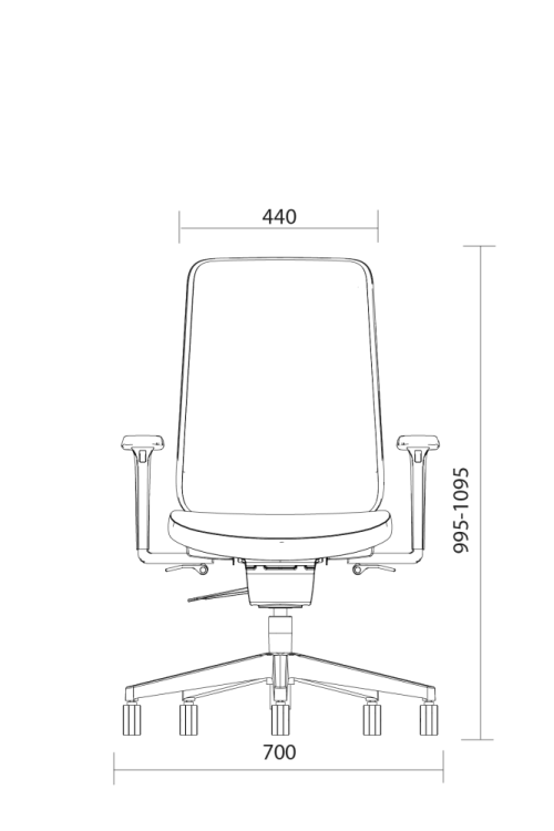 NURUS MOU PRO DYNAMIC AÇIK GRİ ÇALIŞMA KOLTUĞU - 5