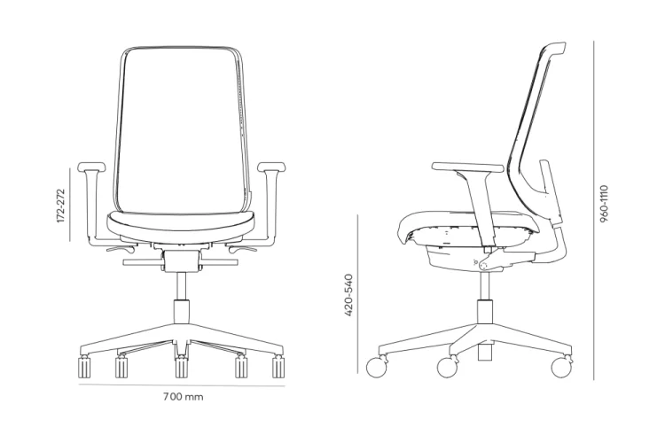 NURUS MOU PRO DYNAMIC SİYAH ÇALIŞMA KOLTUĞU - 5