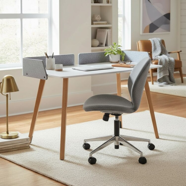 NURUS RENEE WOOD KEÇELİ ÇALIŞMA MASASI - 1