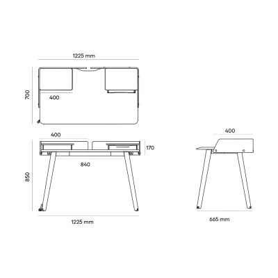 NURUS RENEE WOOD KEÇELİ VE AKSESUARLI ÇALIŞMA MASASI - 6