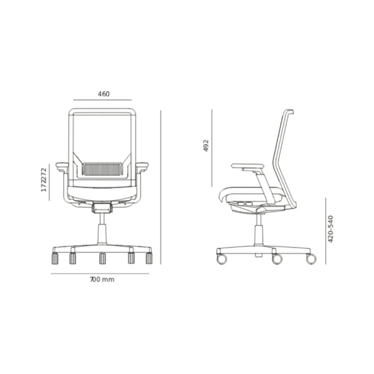 NURUS UNEO PRO PLUS AÇIK GRİ ÇALIŞMA KOLTUĞU - 5