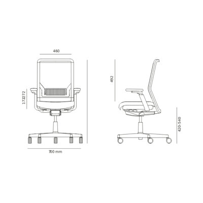 NURUS UNEO PRO PLUS GRİ ÇALIŞMA KOLTUĞU - 6